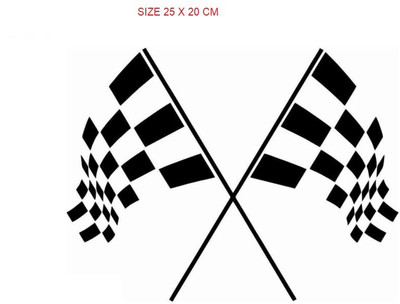 RUDRANSH Sticker & Decal for Car & Bike(Black)