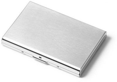 jazam 8 Card Holder(Set of 1, Silver)