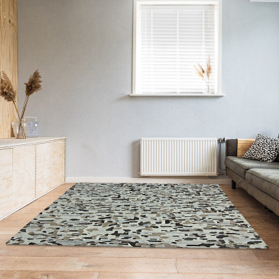 Village Weavers Multicolor Wool Carpet(5 ft,  X 7 ft, Rectangle)