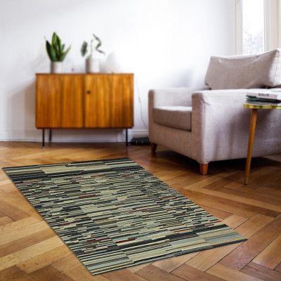 Village Weavers Multicolor Wool Carpet(5 ft,  X 8 ft, Rectangle)