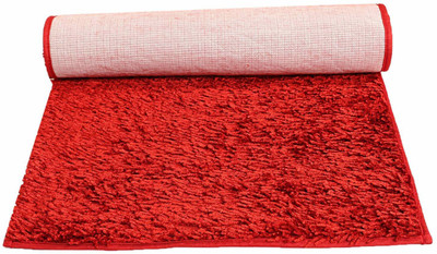 UNFOLD HAPPINESS Red Velvet Runner(2 ft,  X 5 ft, Rectangle)