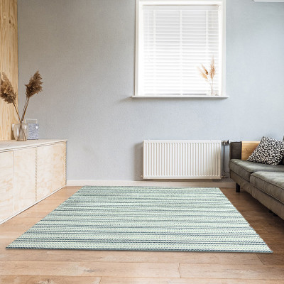 Village Weavers Grey Viscose Carpet(5 ft,  X 8 ft, Rectangle)