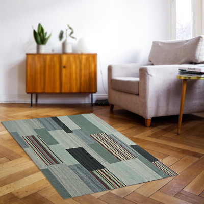 Village Weavers Multicolor Wool Carpet(5 ft,  X 8 ft, Rectangle)