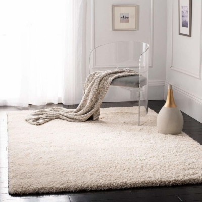 Gem Carpets Beige Polyester Carpet(3 ft,  X 5 ft, Rectangle)