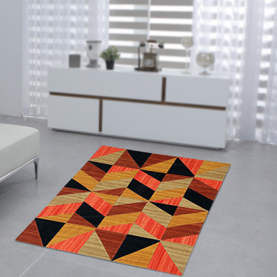 Village Weavers Multicolor Wool Carpet(5 ft,  X 7 ft, Rectangle)