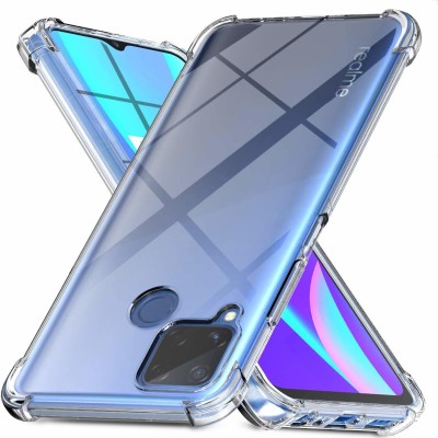 Lustree Back Cover for Realme Narzo 50A/Nazo 20/ Narzo 30A/ Relame C12/ Realme C15/C25 Bumper Silicon Transparent Case(Transparent, Shock Proof, Silicon, Pack of: 1)