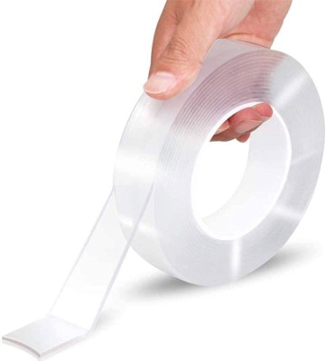 MAAUVTOR Double sided Tape Nano Adhesive Tape (Manual)(Set of 1, White)