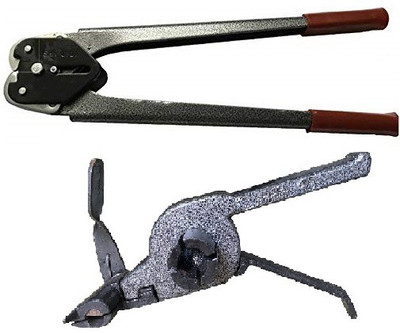 Engarc (Silver) Box Packing Machine Packing Strapping Crimper Sealer Hand Tool SET Manual Crimper