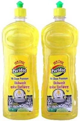 Peridot Dish wash Liquid Dish Cleaning Gel(Lime, 2 x 0.5 L)