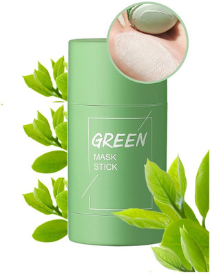 tanvi27 Natural Green Tea Mask Stick Oil Control Moisturizing Lazy Solid Mask(40 g)