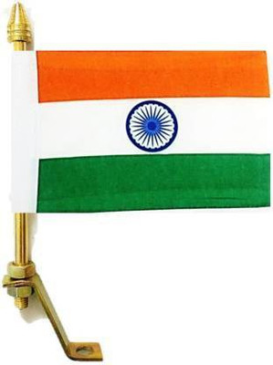 Uniqorn Enterprises indian Rectangle Car Dashboard Flag(Metal)