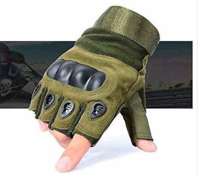 Leosportz gym gloves with silicone padding Weight lifting wrist support Gym & Fitness Gloves(Green)