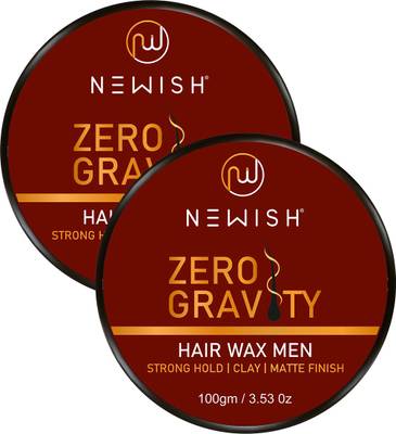 NEWISH Safe &amp; Natural Chemical Free Nourishing Zero Gravity Strong Hold ClayHair wax- Extra volume , Styling, Non sticky. Hair Wax  (200 g)