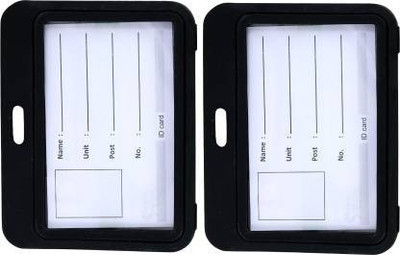 Dey 's stationery store Plastic ID Badge Holder(Pack of 2)