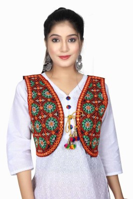 shivam faishon Sleeveless Embroidered Women Jacket