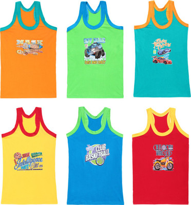 Careplus Vest For Baby Boys Pure Cotton(Multicolor, Pack of 6)