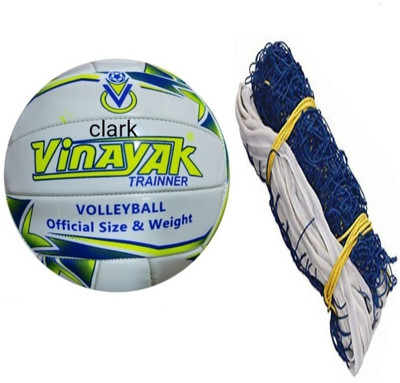 clark CLK7678 purple mashine with net Volleyball Kit