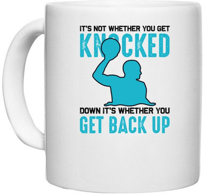 UDNAG White Ceramic Coffee / Tea 'Bowling | It's not' Perfect for Gifting [330ml] Ceramic Coffee Mug(330 ml)