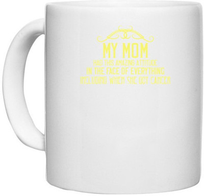 UDNAG White Ceramic Coffee / Tea 'Mother | Whatever else is unsure in this stinking' Perfect for Gifting [330ml] Ceramic Coffee Mug(330 ml)