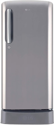LG 190 L Direct Cool Single Door 4 Star Refrigerator  (Shiny Steel, GL-D201APZX)