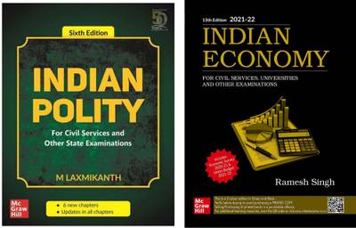 Indian Polity(6th Edition,M Laxmikant) With Ramesh Singh Indian Economy(13th Edition) For Civil Services And Other State Examinations