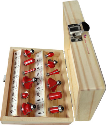 MALFAH ENTERPRISES ROUTER BITS SET MAF 6MM 12PCS SET Rotary Bit Set(12 Bits)