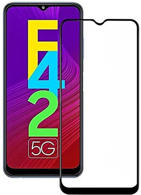 Rathore Collection Edge To Edge Tempered Glass for Samsung F42(Pack of 1)