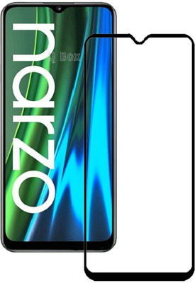 Q Box Edge To Edge Tempered Glass for Realme narzo 50i(Pack of 1)