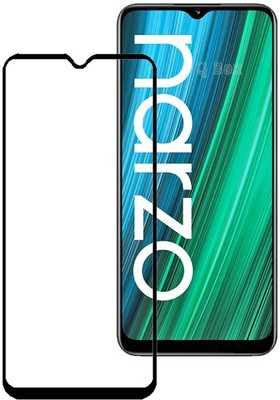 Q Box Edge To Edge Tempered Glass for Realme narzo 50A(Pack of 1)