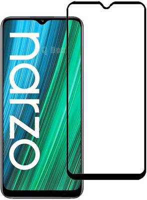 Q Box Edge To Edge Tempered Glass for Realme narzo 50A(Pack of 1)