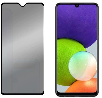 VIGHNAD Edge To Edge Tempered Glass for Poco C31 Privacy Glass(Pack of 1)