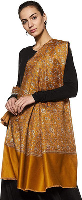 Kashmiri queen Wool Floral Print Women, Men Shawl(Multicolor)