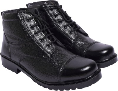 KHILADI SHOES DMS Police/NCC Black Boots( Khiladi shoe) ncc Boots For Men(Black)