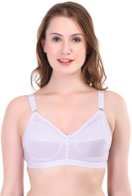 Layeba Women Full Coverage Non Padded Bra(White)