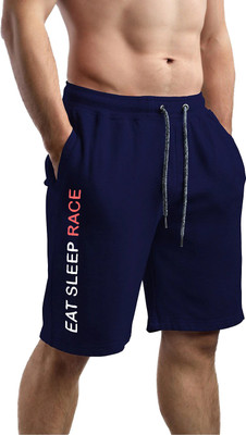 Southcity Printed Men Dark Blue Regular Shorts