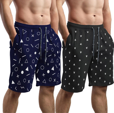 HOTFITS Printed Men Multicolor Basic Shorts