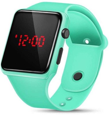 V&Y Green Digital LED Band Watch(Green Strap, Size : Free Size)