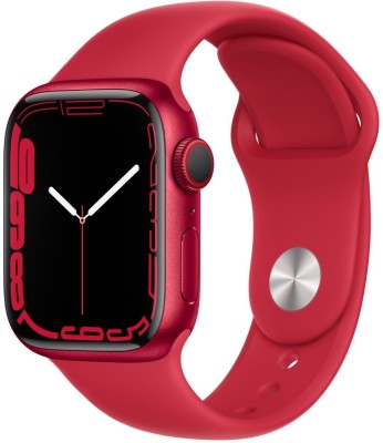 APPLE WatchSeries7(GPS+Cellular-41mm) (PRODUCT)RED AluminiumCase(PRODUCT) REDSportBand(Red Strap, Regular)