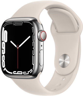 APPLE Watch Series 7 GPS + Cellular, MKHW3HN/A 41 mm Stainless Steel Case