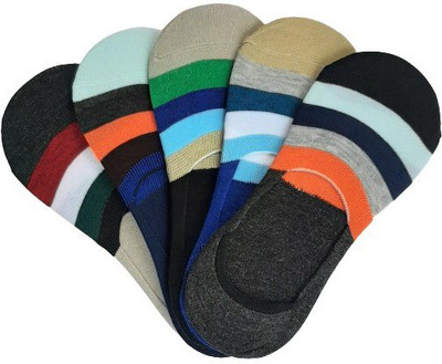 Sting Bee Men & Women Striped Peds/Footie/No-Show(Pack of 5)