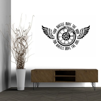 BRITISH TERMINAL 91.44 cm Bike Rider, Bullet, Race Motorcycle Self Adhesive Decorative Wall Sticker || (60cm X 90cm) btcut5391-3 Self Adhesive Sticker(Pack of 1)