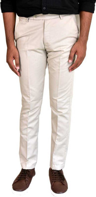 supa clothing Slim Fit Men Beige Trousers