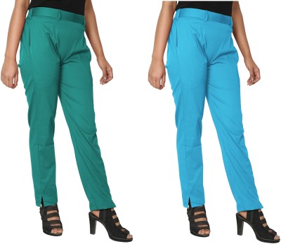 PINOVO Regular Fit, Relaxed Women Multicolor Trousers