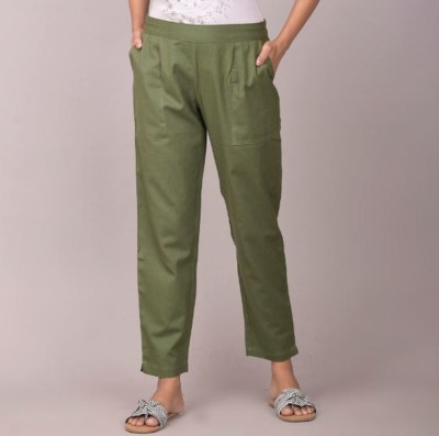 Alexa Eva Regular Fit Women Green Trousers