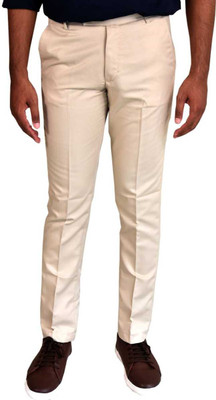 supa clothing Slim Fit Men Khaki Trousers