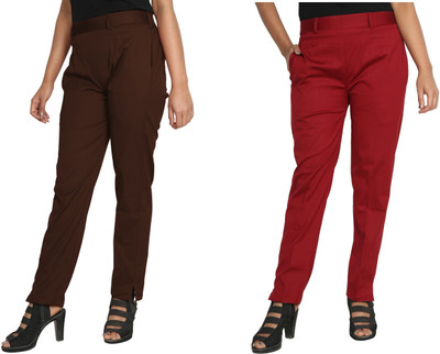 PINOVO Regular Fit Women Multicolor, Multicolor Trousers