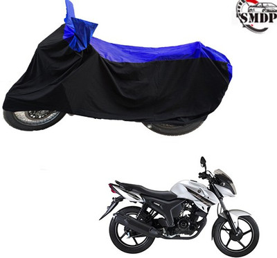 SMDP Two Wheeler Cover for Yamaha(SZ-S, Blue, Black)
