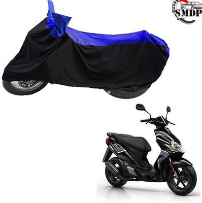 SMDP Two Wheeler Cover for Yamaha(Jog R, Blue, Black)