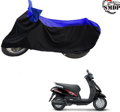 SMDP Two Wheeler Cover for Suzuki(Swish, Blue, Black)