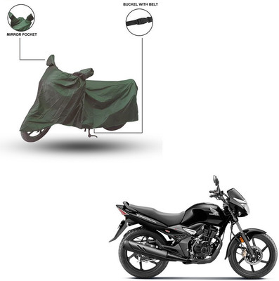Pop Shade Two Wheeler Cover for Honda(CB Unicorn, Green)